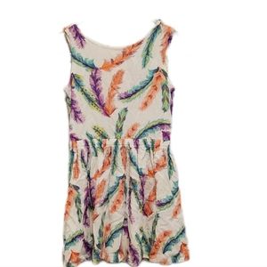 Girls. Crazy 8 feather dress. Size 6